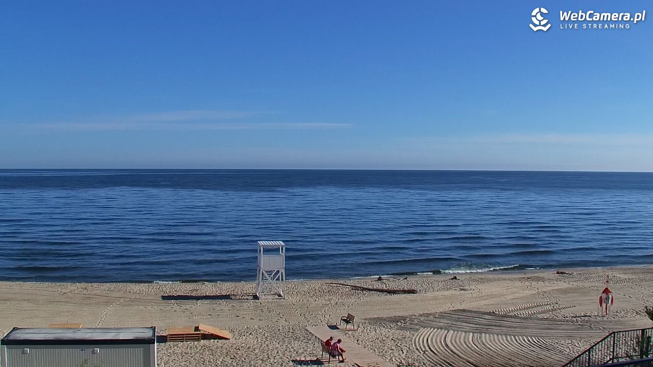 STEGNA  - widok na plażę - 23 czerwiec 2026, 08:05
