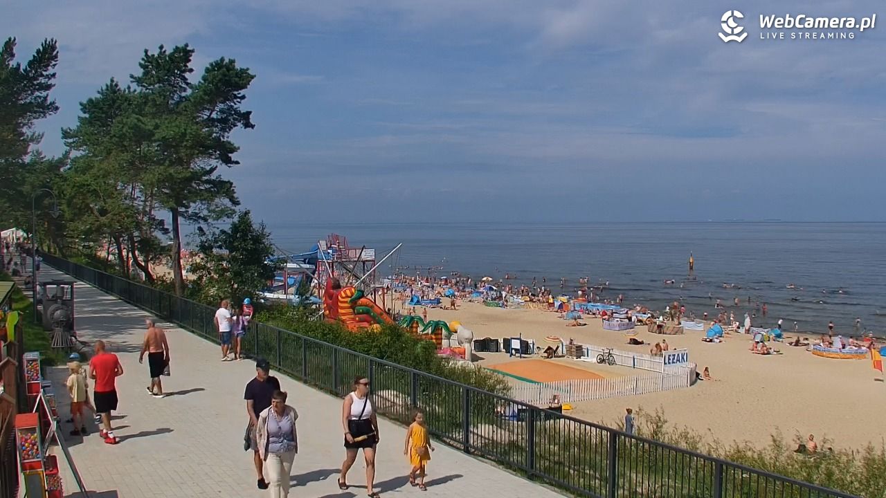 STEGNA  - widok na plażę - 27 lipiec 2025, 11:14