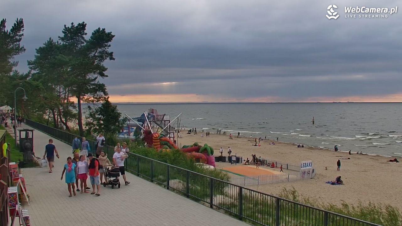 STEGNA  - widok na plażę - 26 lipiec 2025, 19:12