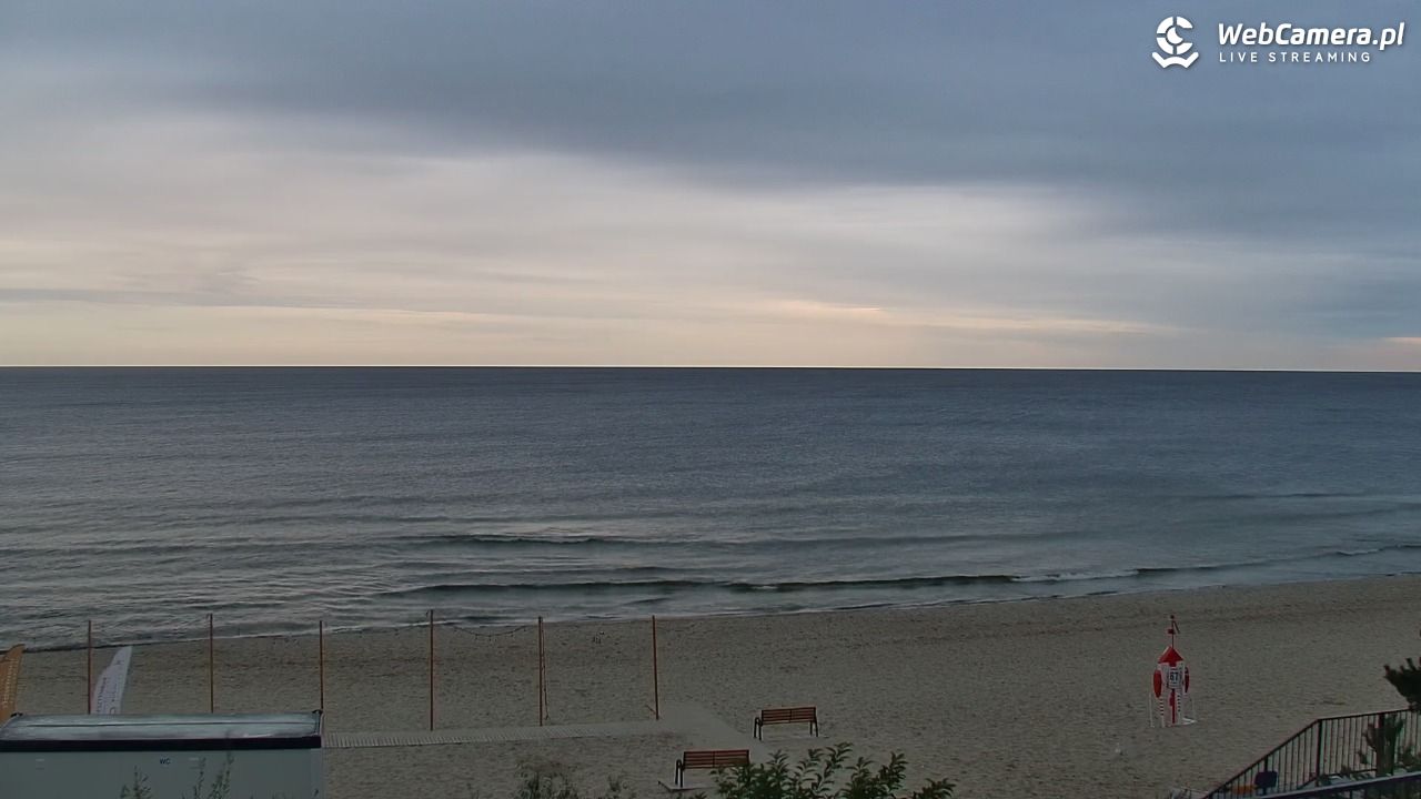 STEGNA  - widok na plażę - 20 wresień 2026, 06:36
