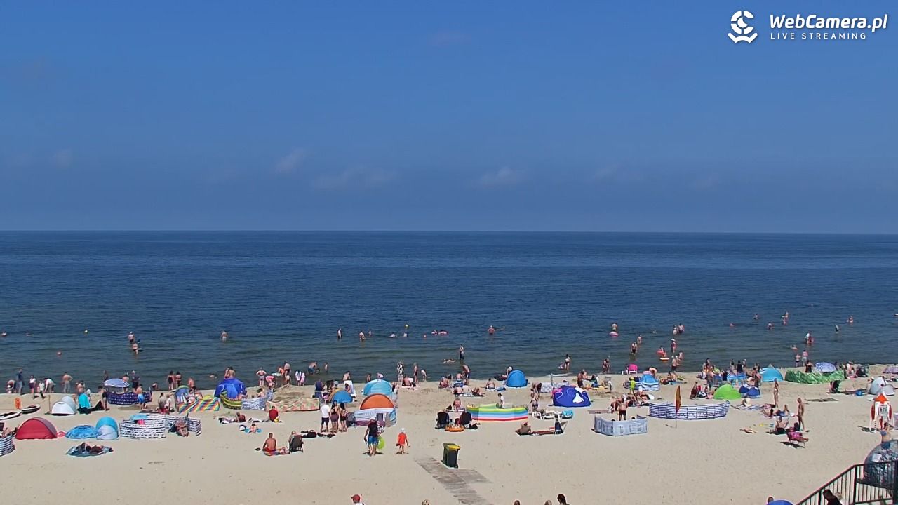 STEGNA  - widok na plażę - 26 lipiec 2025, 12:44