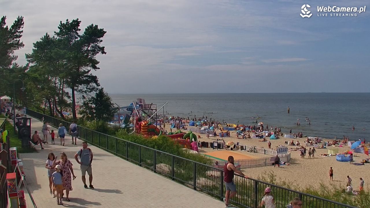 STEGNA  - widok na plażę - 27 lipiec 2025, 14:34