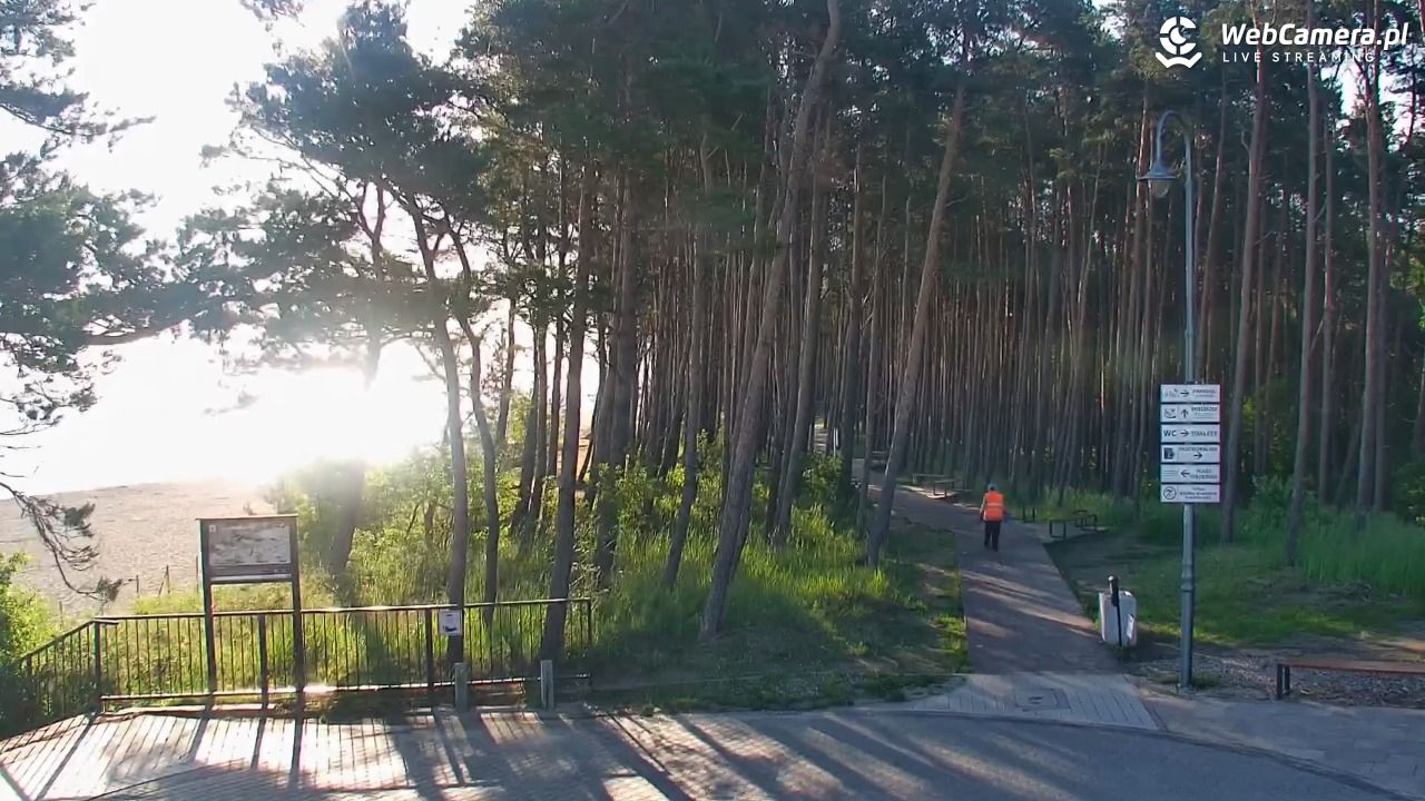 STEGNA  - widok na plażę - 22 czerwiec 2026, 06:10