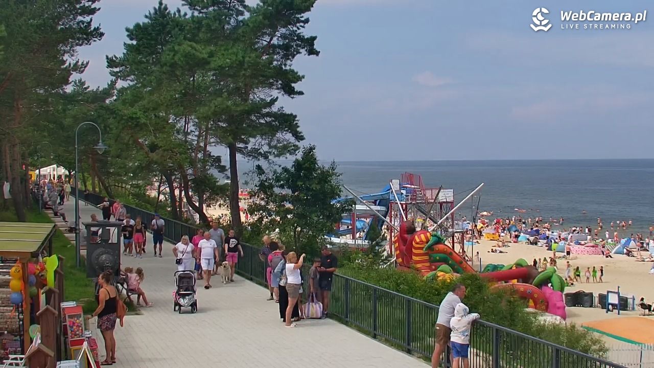 STEGNA  - widok na plażę - 26 lipiec 2025, 12:24