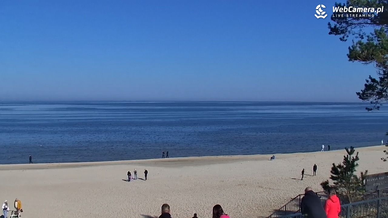 STEGNA  - widok na plażę - 22 marzec 2026, 10:53