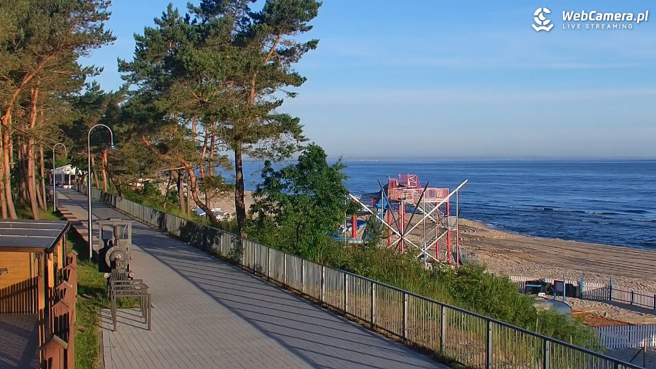 STEGNA  - widok na plażę - 23 czerwiec 2026, 05:28