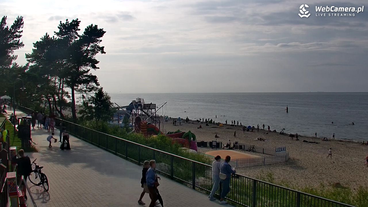 STEGNA  - widok na plażę - 27 lipiec 2025, 17:40