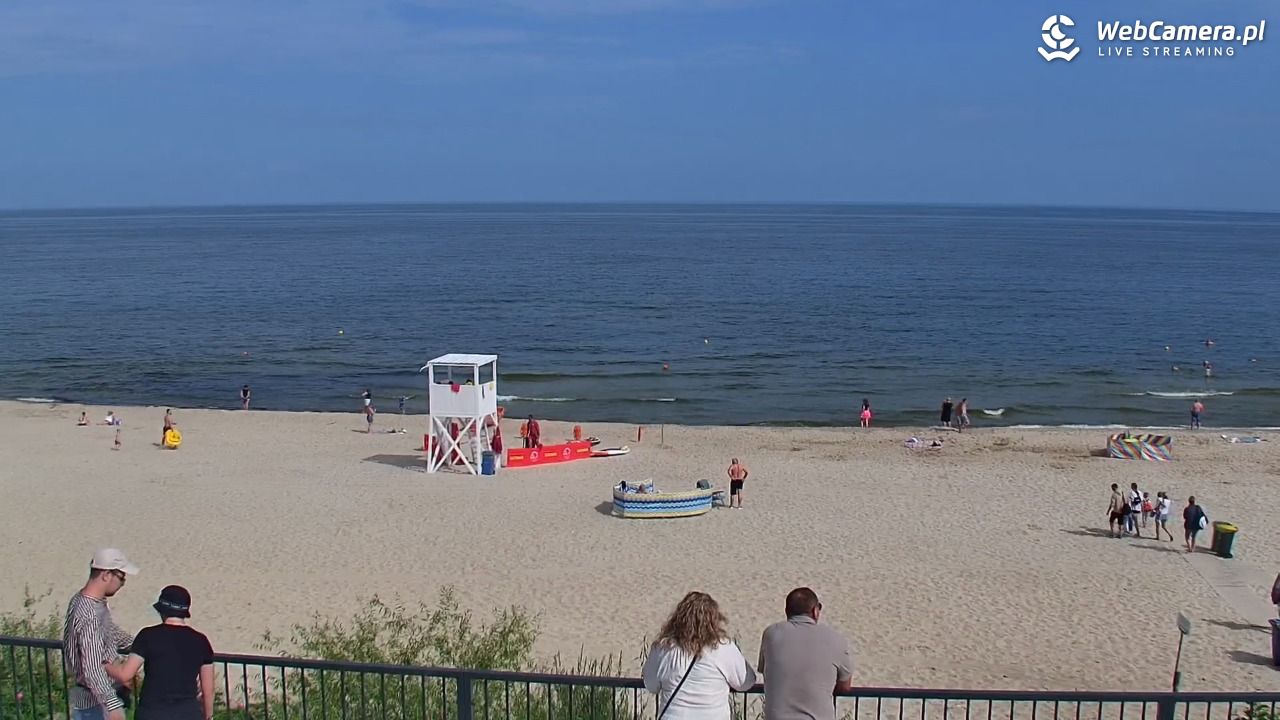 STEGNA  - widok na plażę - 27 lipiec 2025, 09:59