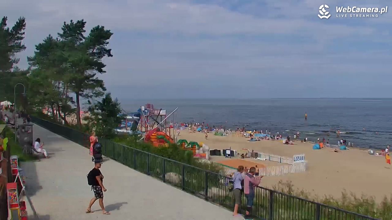 STEGNA  - widok na plażę - 27 lipiec 2025, 10:28