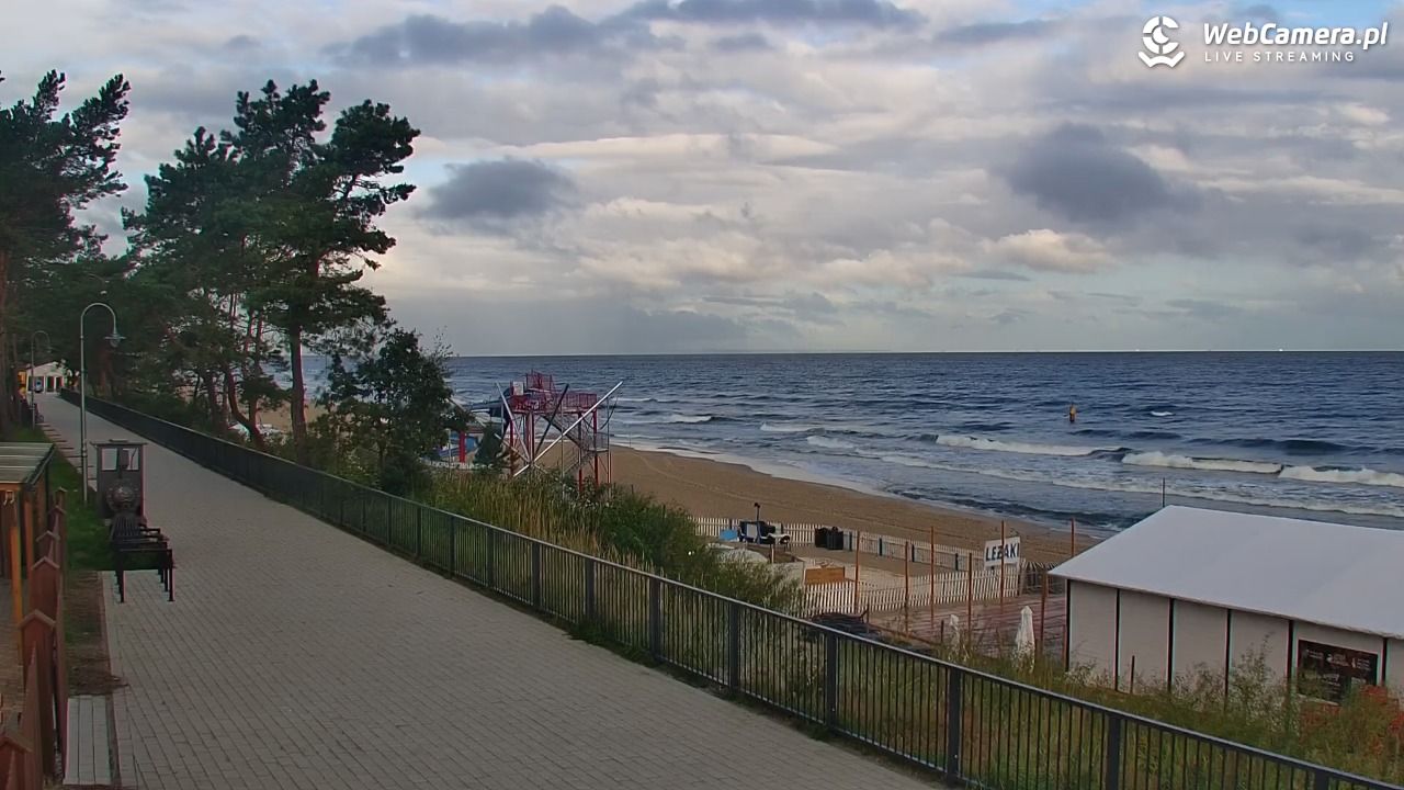 STEGNA  - widok na plażę - 21 wresień 2026, 07:56