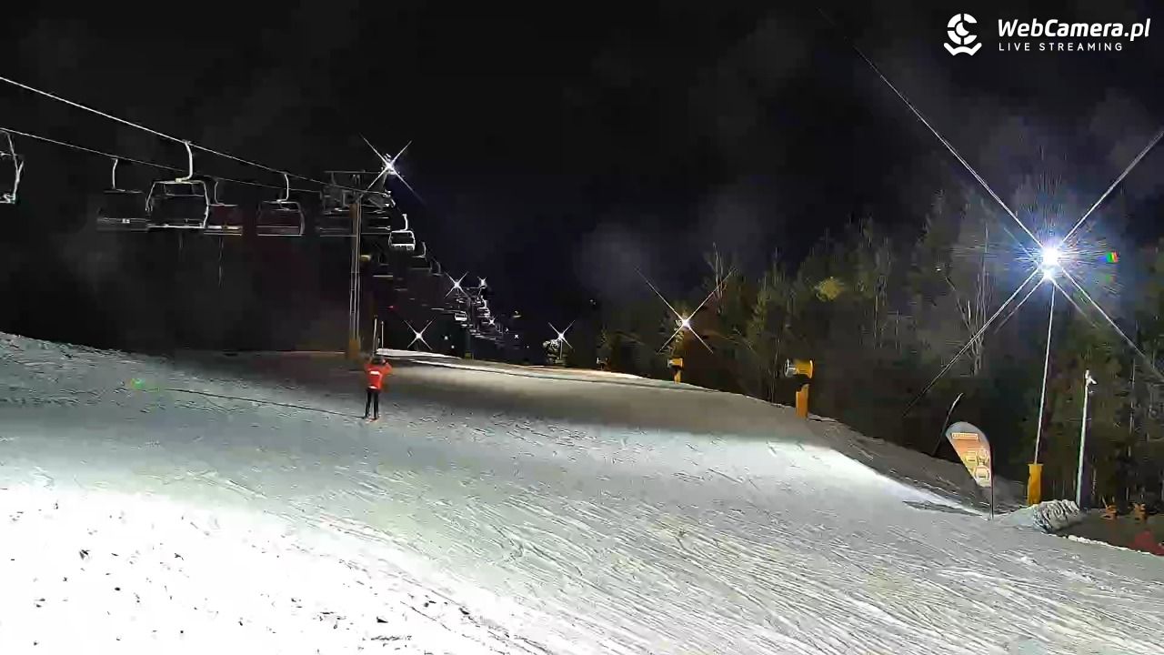 Ski Centrum Strachan - widok z górnej stacji NOWOŚĆ - 03 marzec 2026, 20:01