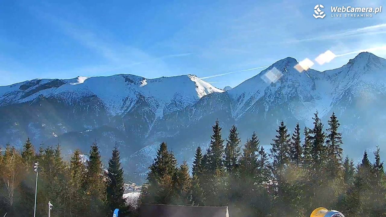 Ski Centrum Strachan - widok z górnej stacji NOWOŚĆ - 28 luty 2026, 15:04