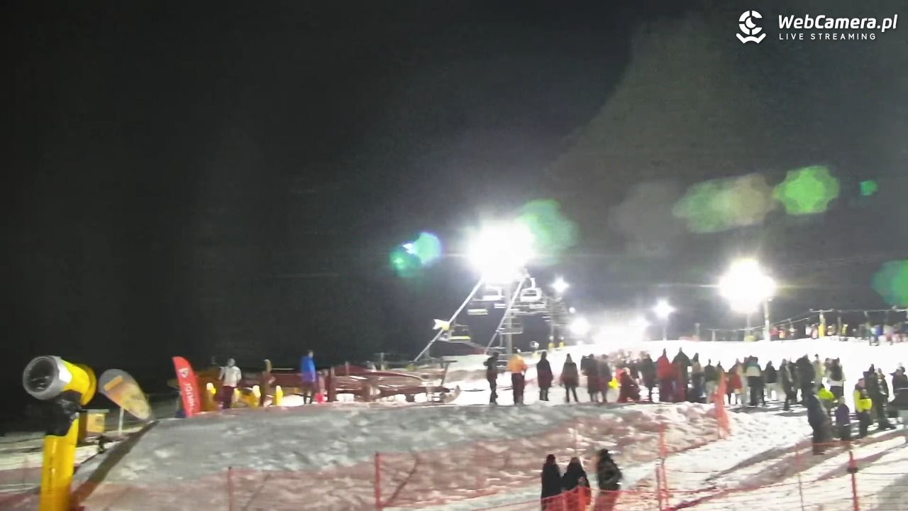 Ski Centrum Strachan - widok na stok NOWOŚĆ - 28 luty 2026, 20:08