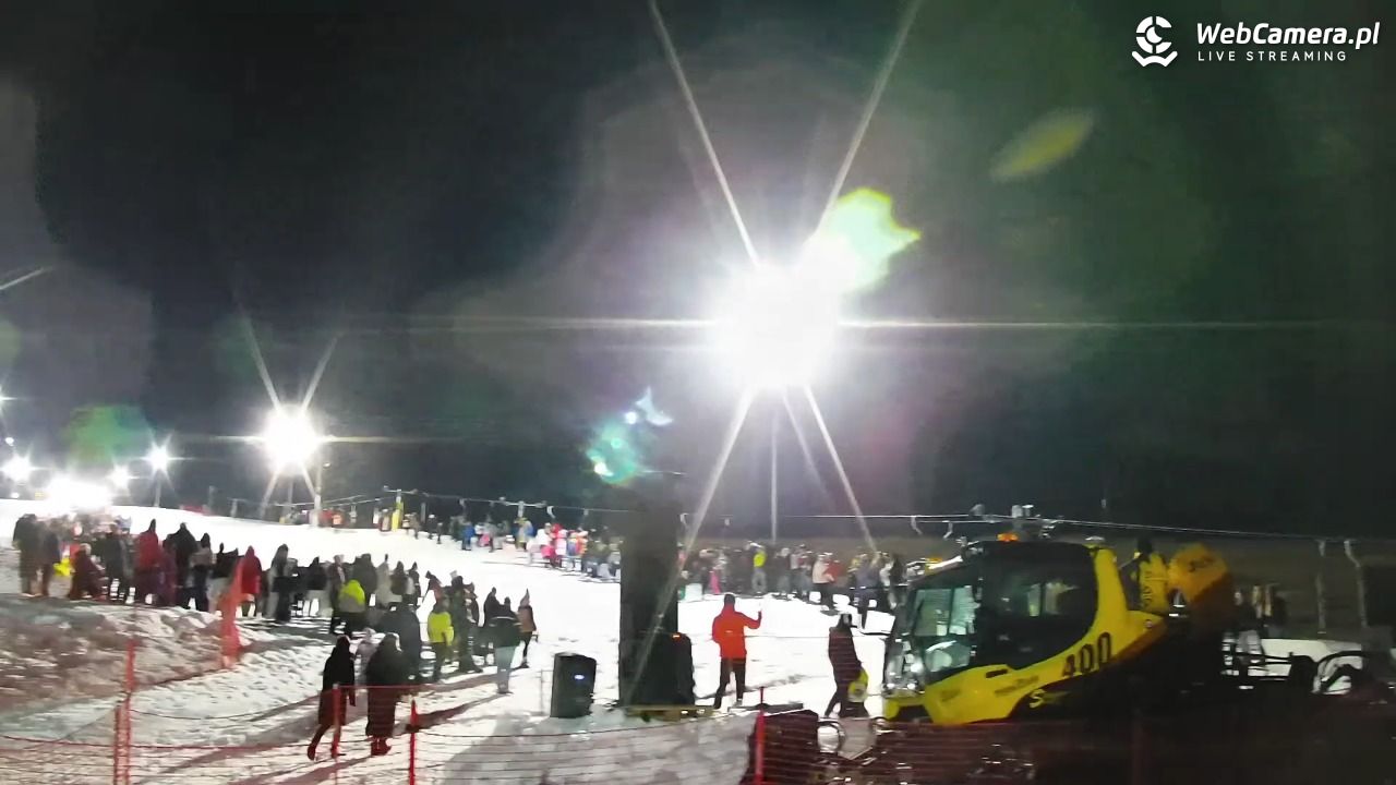 Ski Centrum Strachan - widok na stok NOWOŚĆ - 28 luty 2026, 20:08