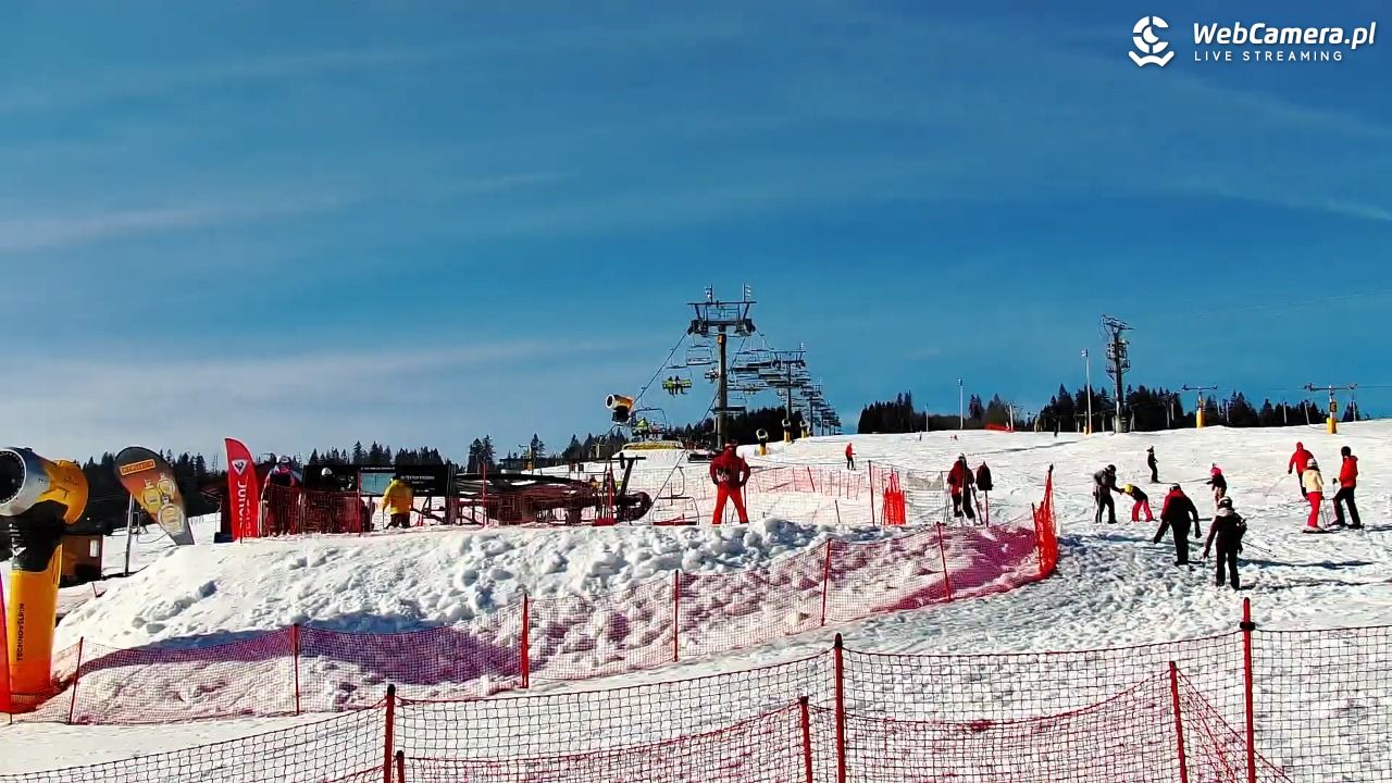 Ski Centrum Strachan - widok na stok NOWOŚĆ - 27 luty 2026, 14:47