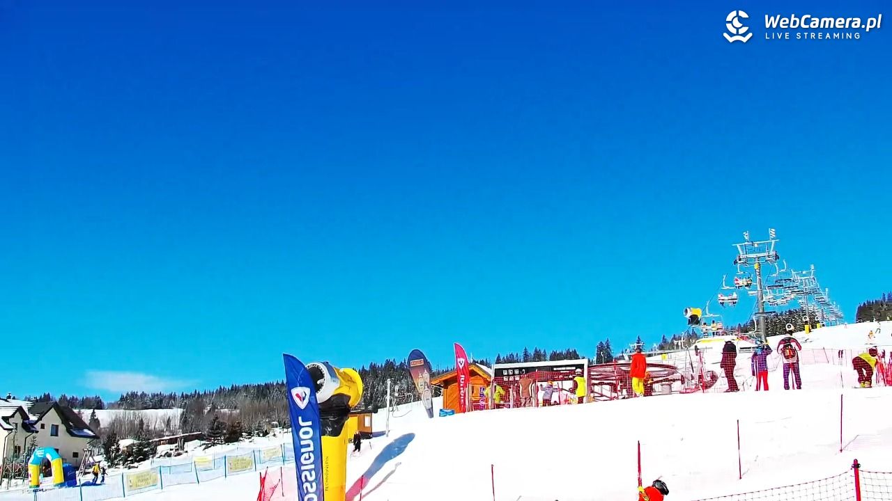 Ski Centrum Strachan - widok na stok NOWOŚĆ - 26 luty 2026, 10:15
