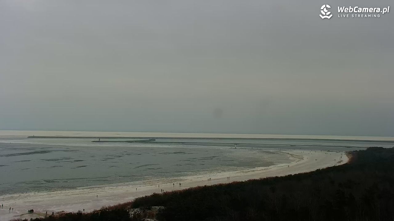 ŚWINOUJŚCIE - widok na plaże i morze - 08 luty 2026, 12:40