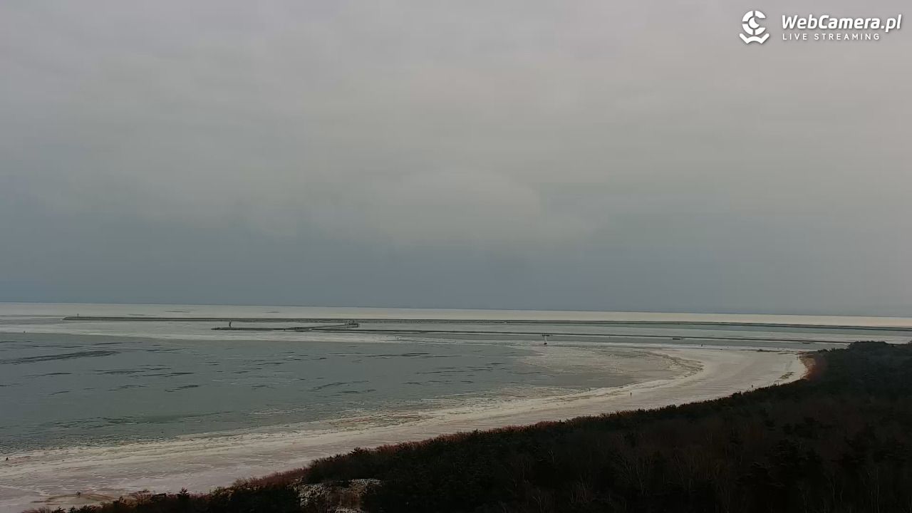 ŚWINOUJŚCIE - widok na plaże i morze - 08 luty 2026, 08:25