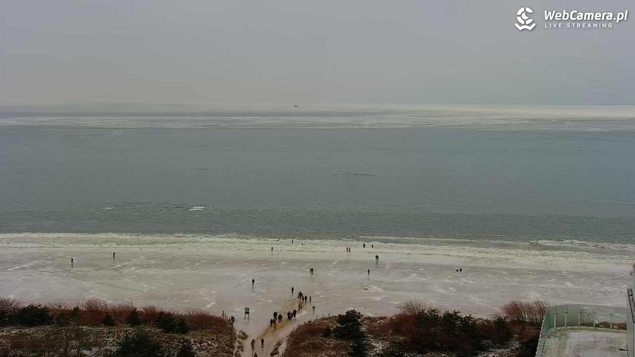 ŚWINOUJŚCIE - widok na plaże i morze - 08 luty 2026, 11:16