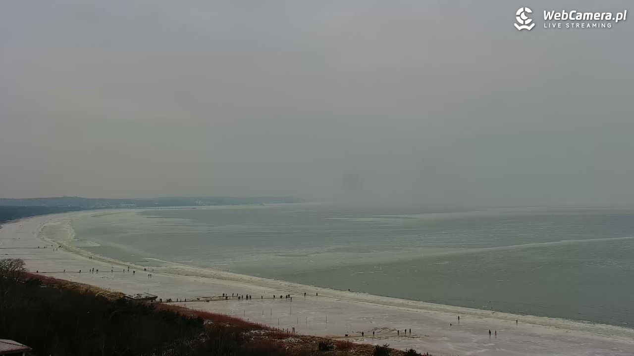 ŚWINOUJŚCIE - widok na plaże i morze - 08 luty 2026, 10:20