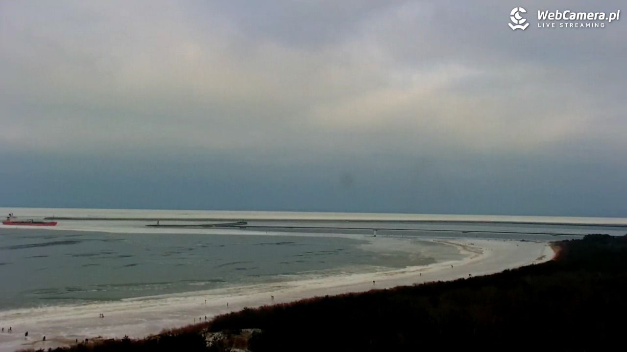 ŚWINOUJŚCIE - widok na plaże i morze - 08 luty 2026, 14:04