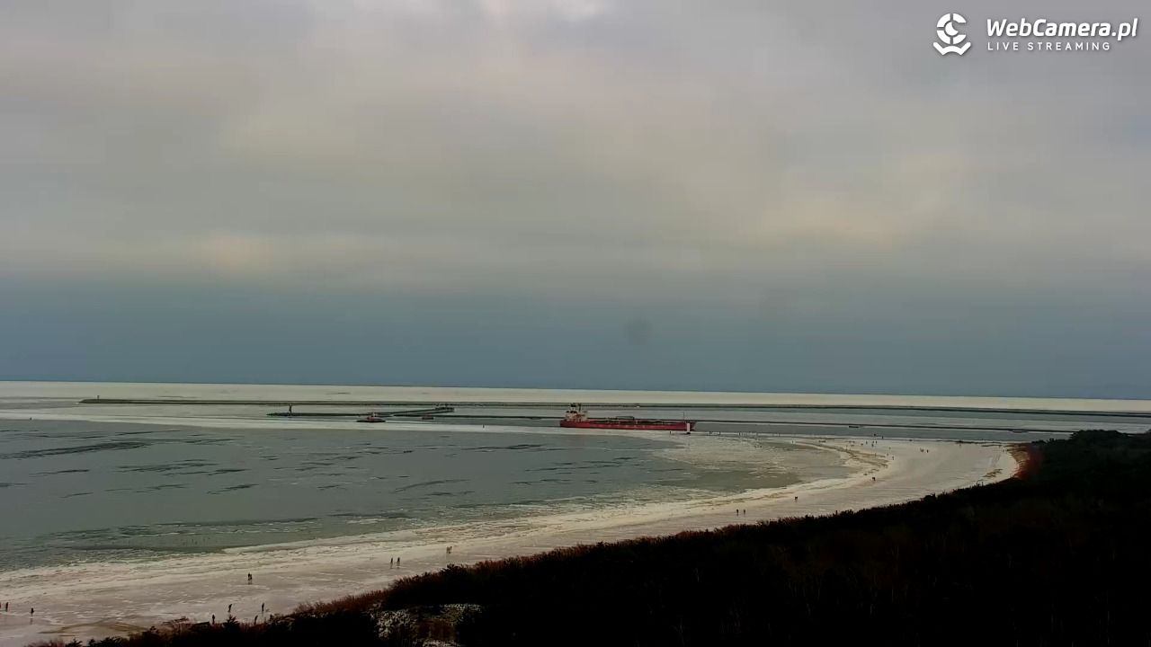 ŚWINOUJŚCIE - widok na plaże i morze - 08 luty 2026, 14:06