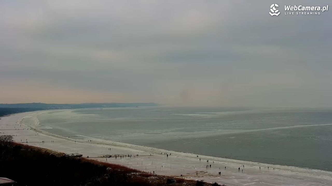 ŚWINOUJŚCIE - widok na plaże i morze - 08 luty 2026, 14:05