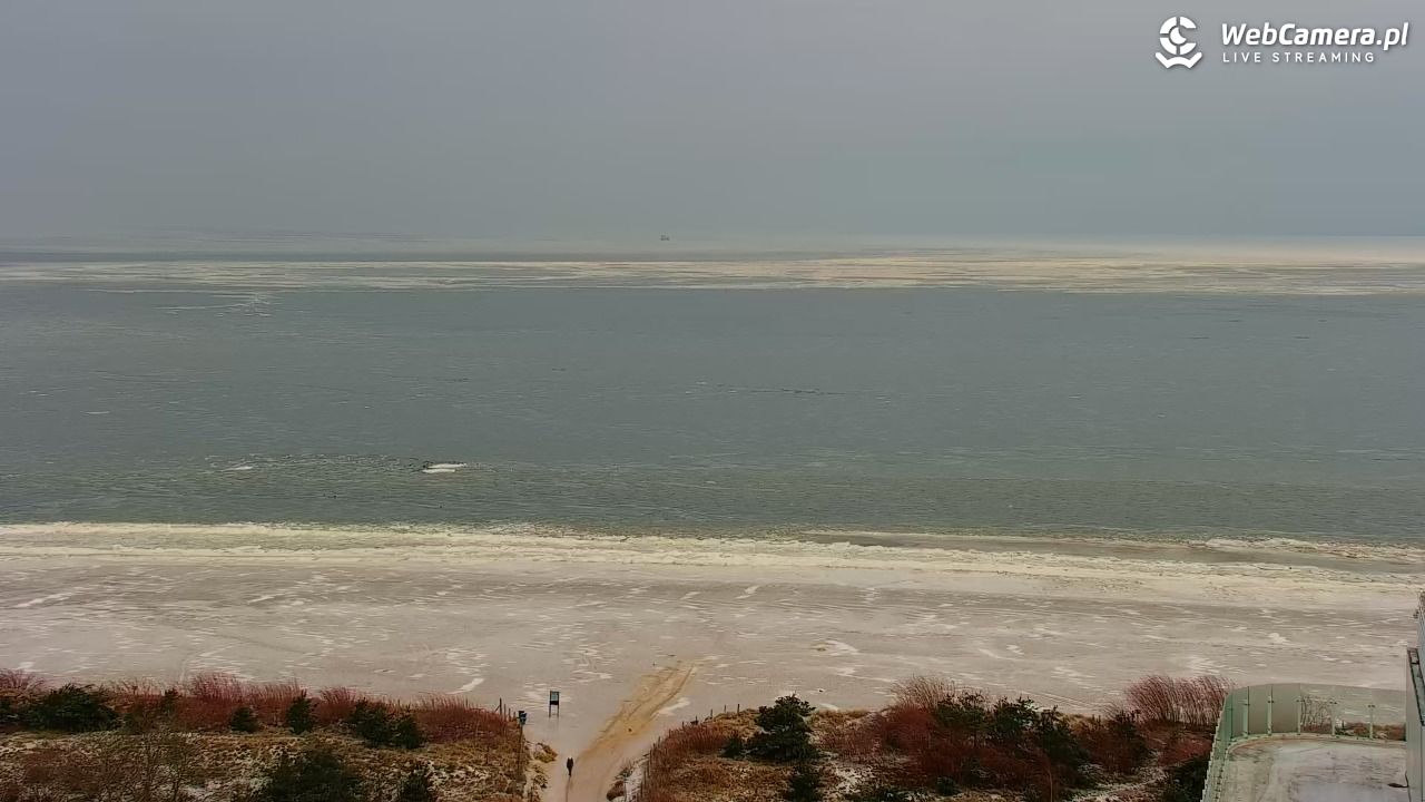 ŚWINOUJŚCIE - widok na plaże i morze - 08 luty 2026, 09:02