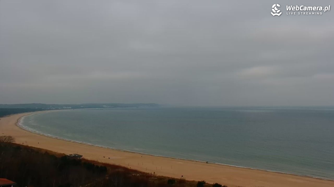 ŚWINOUJŚCIE - widok na plaże i morze - 22 grudzień 2025, 08:35