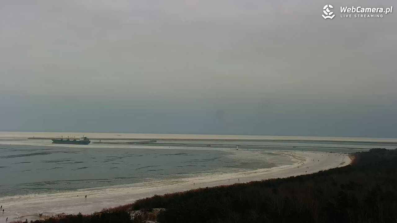 ŚWINOUJŚCIE - widok na plaże i morze - 08 luty 2026, 12:59