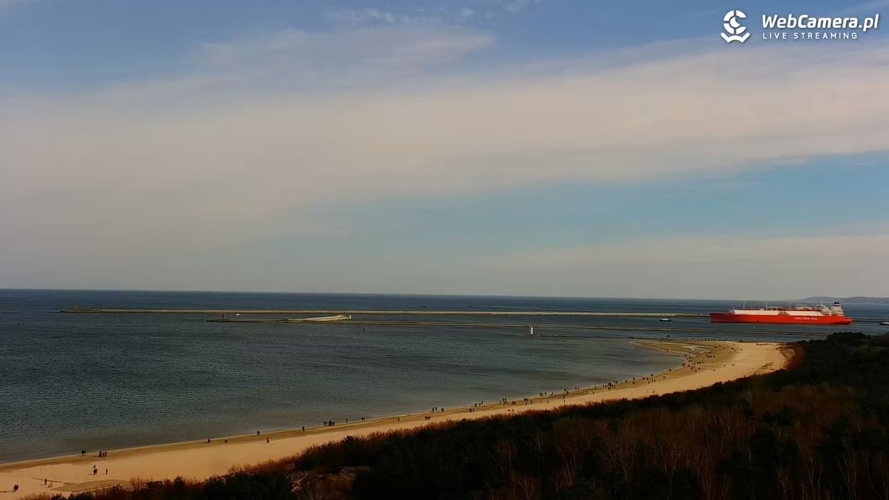 ŚWINOUJŚCIE - widok na plaże i morze - 28 marzec 2026, 10:58