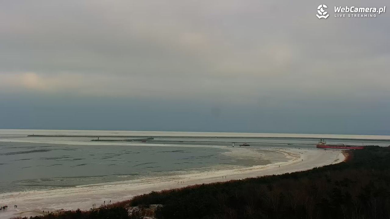 ŚWINOUJŚCIE - widok na plaże i morze - 08 luty 2026, 14:08