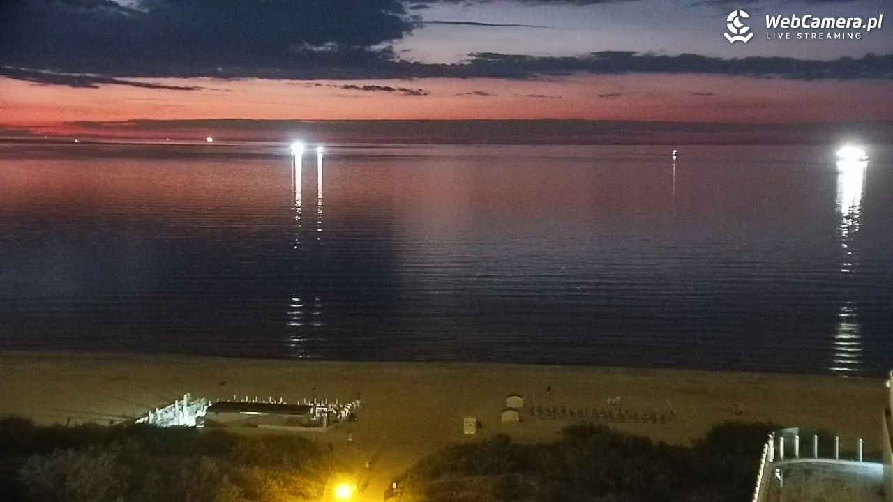 ŚWINOUJŚCIE - widok na plaże i morze - 24 lipiec 2025, 22:57