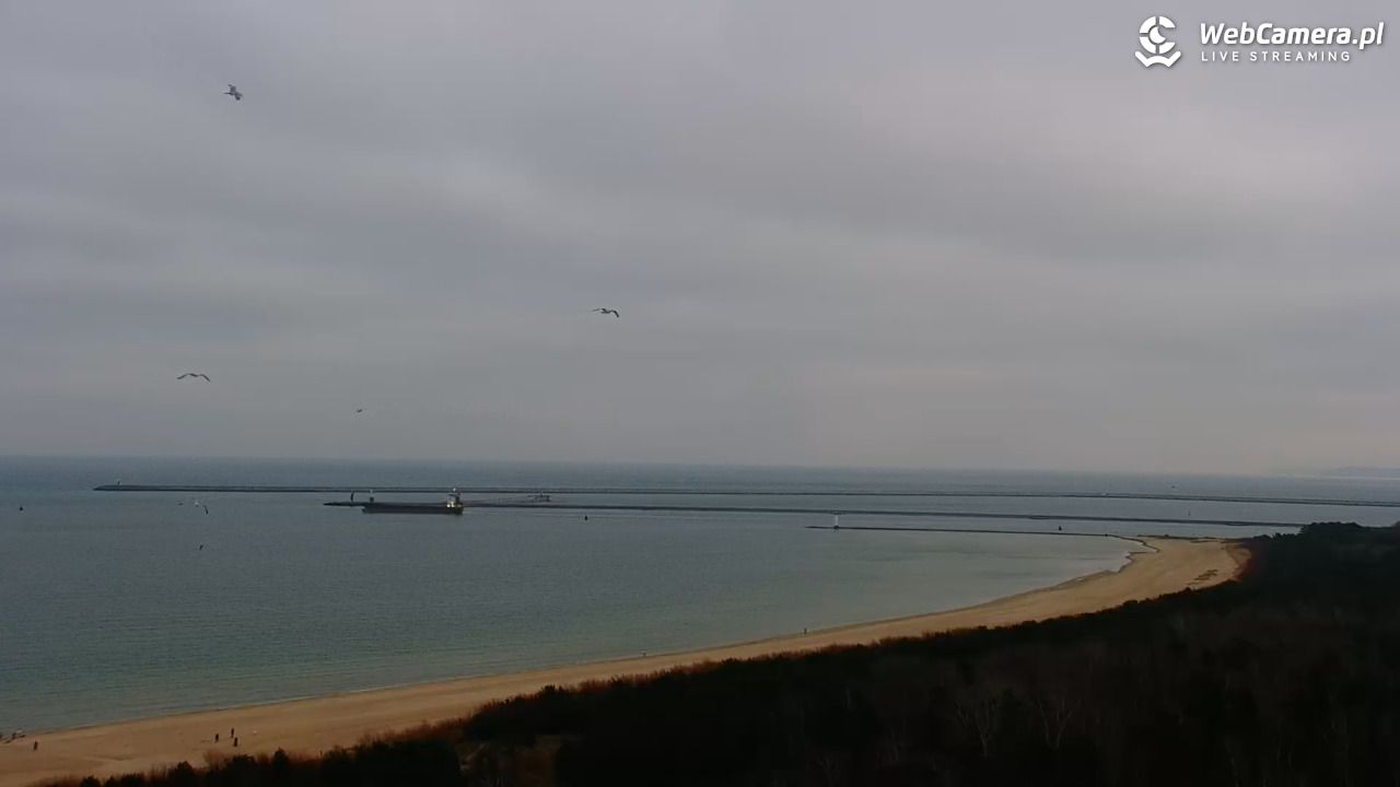 ŚWINOUJŚCIE - widok na plaże i morze - 22 grudzień 2025, 08:19
