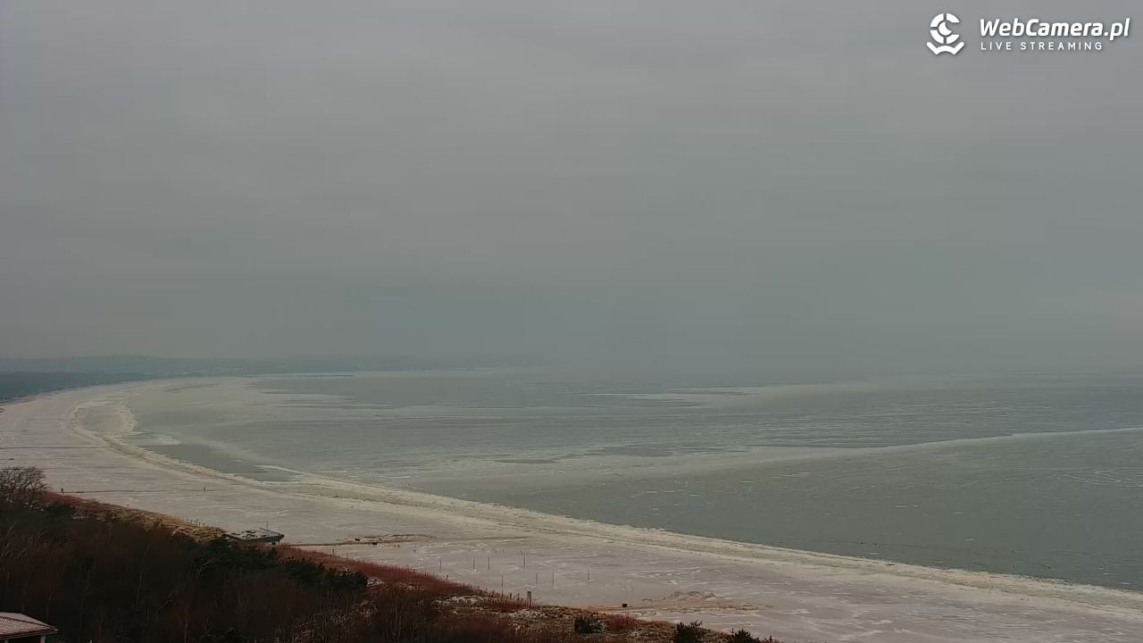 ŚWINOUJŚCIE - widok na plaże i morze - 08 luty 2026, 08:16