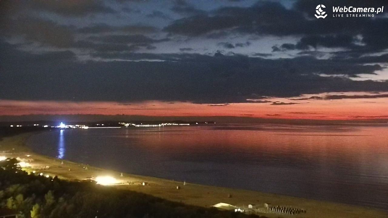 ŚWINOUJŚCIE - widok na plaże i morze - 24 lipiec 2025, 22:59