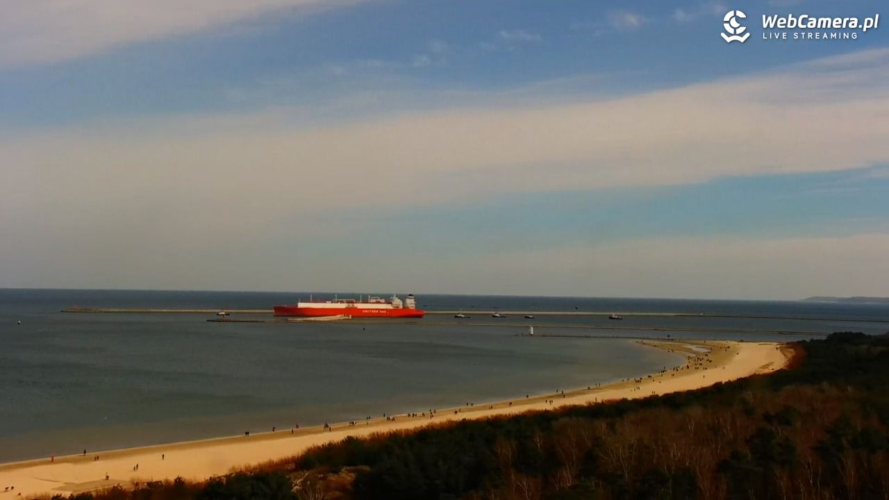ŚWINOUJŚCIE - widok na plaże i morze - 28 marzec 2026, 11:05
