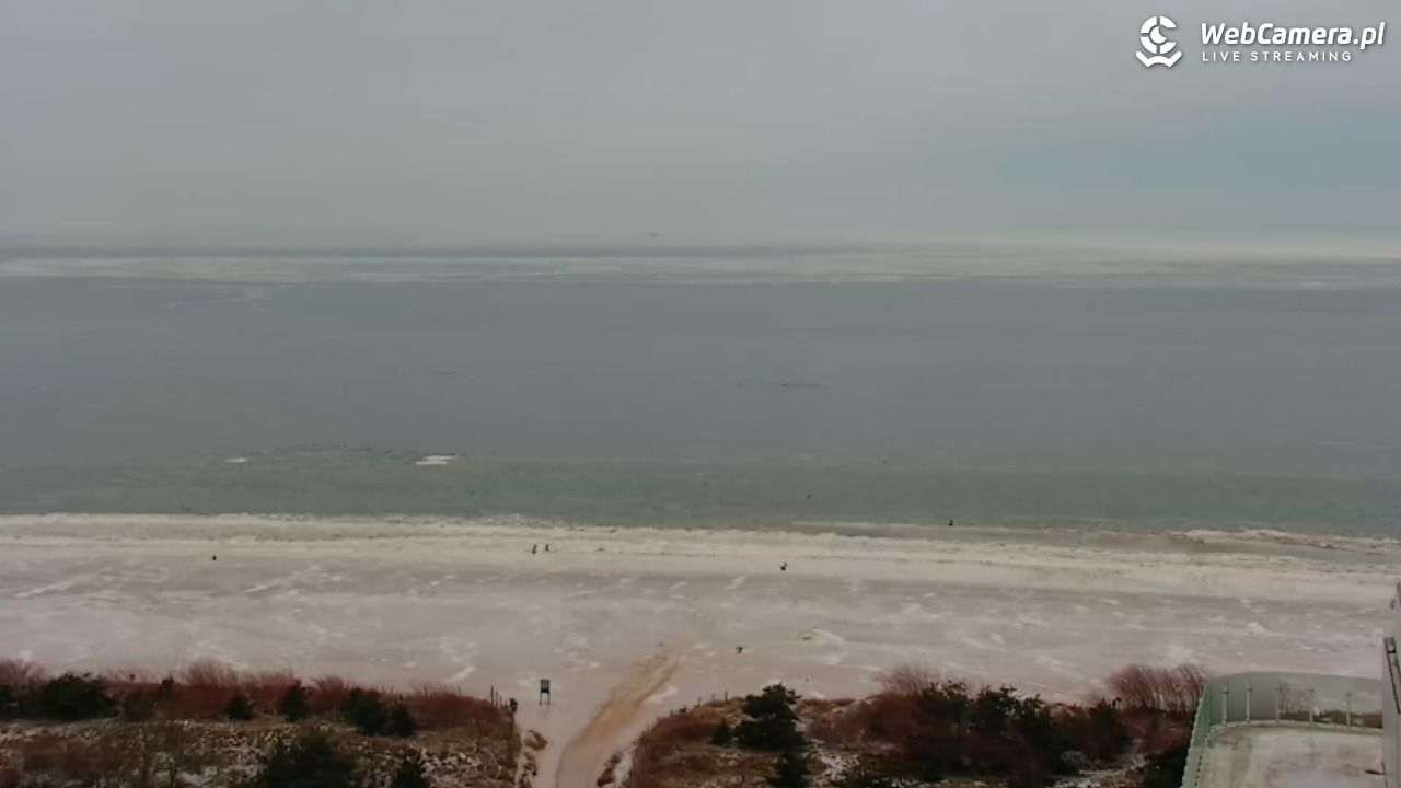 ŚWINOUJŚCIE - widok na plaże i morze - 08 luty 2026, 08:07