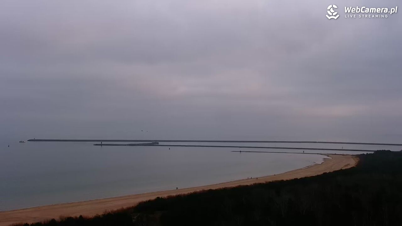 ŚWINOUJŚCIE - widok na plaże i morze - 20 grudzień 2025, 08:37