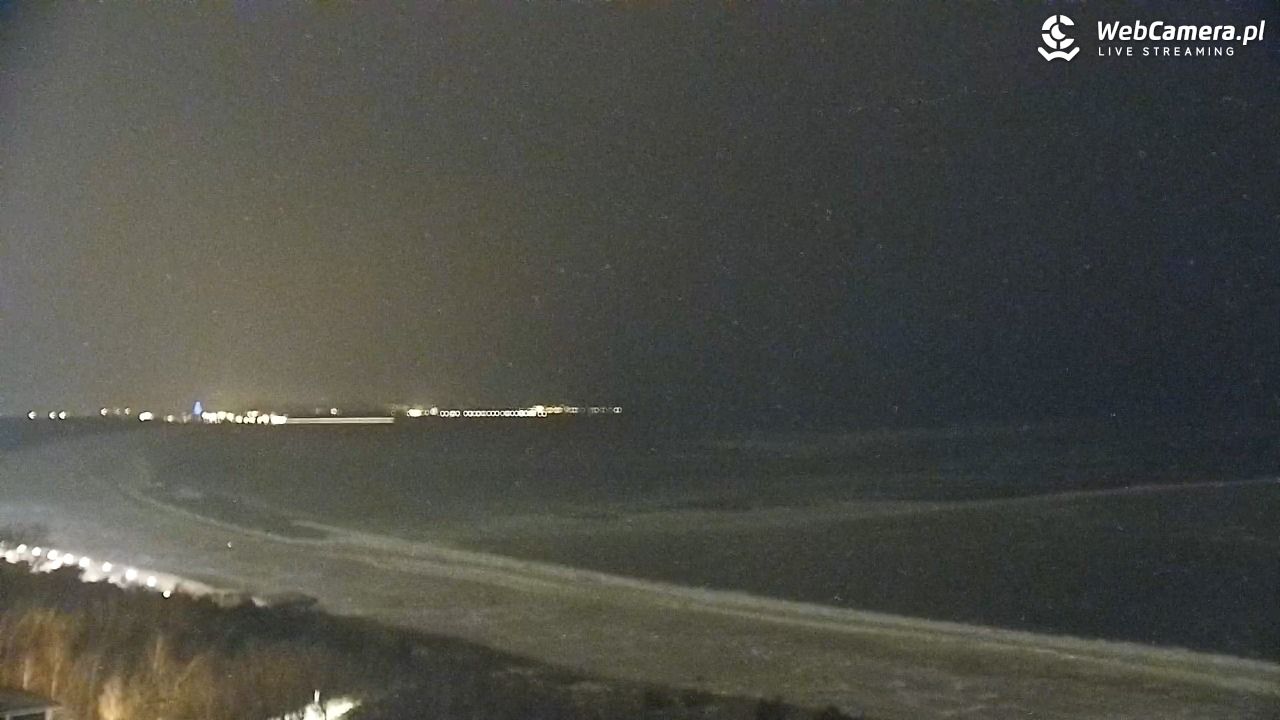 ŚWINOUJŚCIE - widok na plaże i morze - 08 luty 2026, 20:05