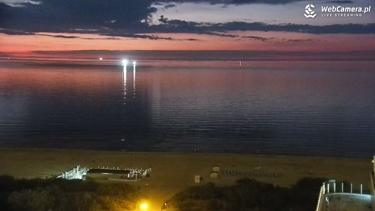 ŚWINOUJŚCIE - widok na plaże i morze - 24 lipiec 2025, 22:52