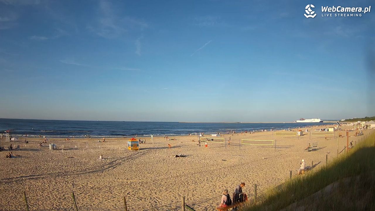 ŚWINOUJŚCIE - widok na plażę - 27 sierpień 2026, 18:50
