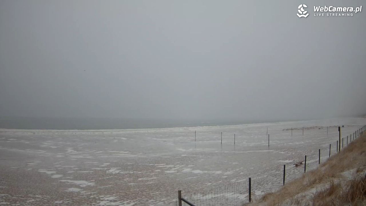 ŚWINOUJŚCIE - widok na plażę - 07 luty 2026, 07:49