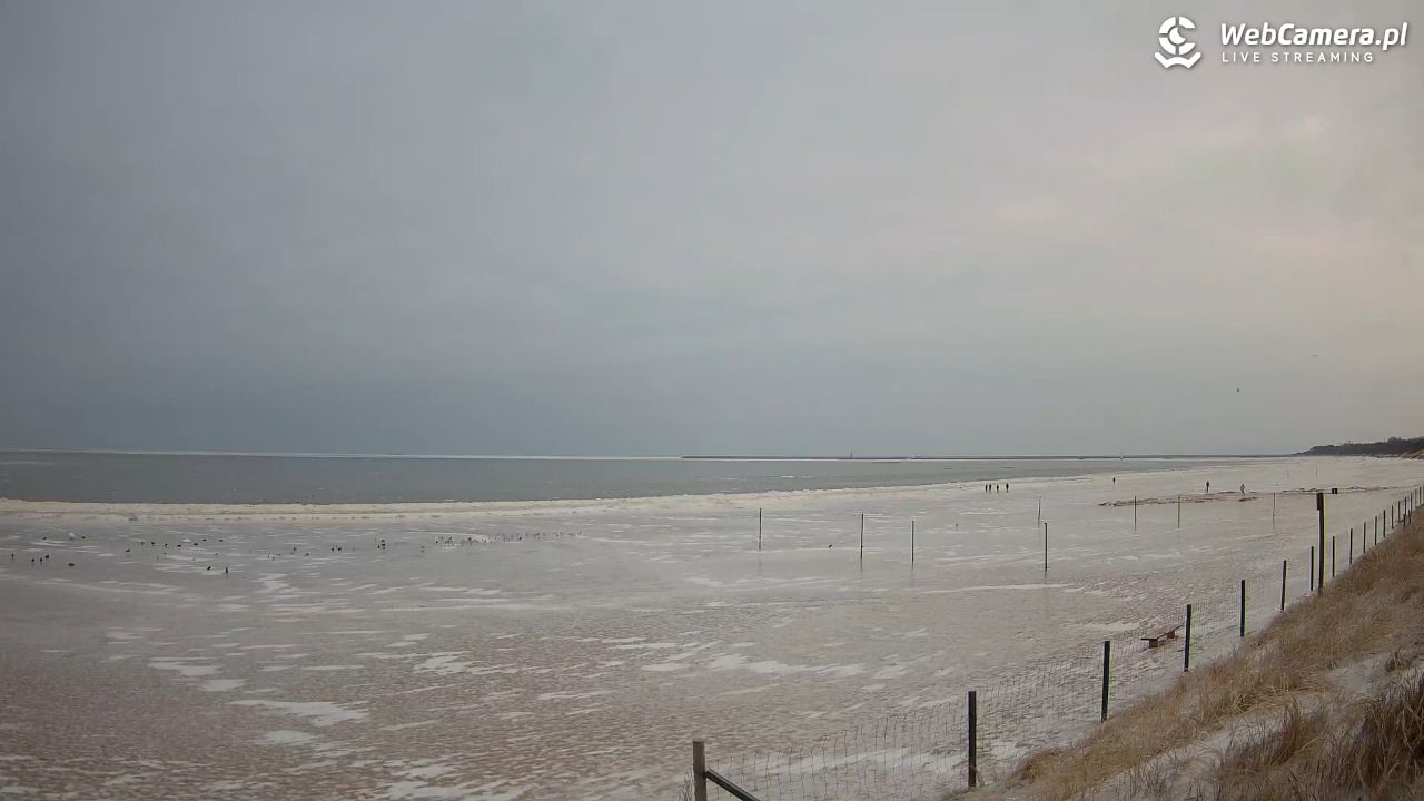 ŚWINOUJŚCIE - widok na plażę - 08 luty 2026, 08:55