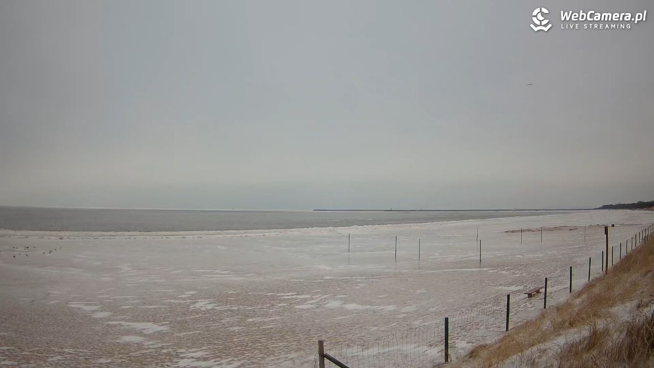 ŚWINOUJŚCIE - widok na plażę - 09 luty 2026, 08:21