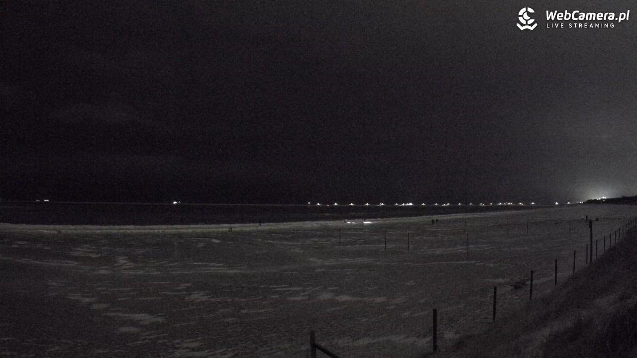 ŚWINOUJŚCIE - widok na plażę - 07 luty 2026, 20:35
