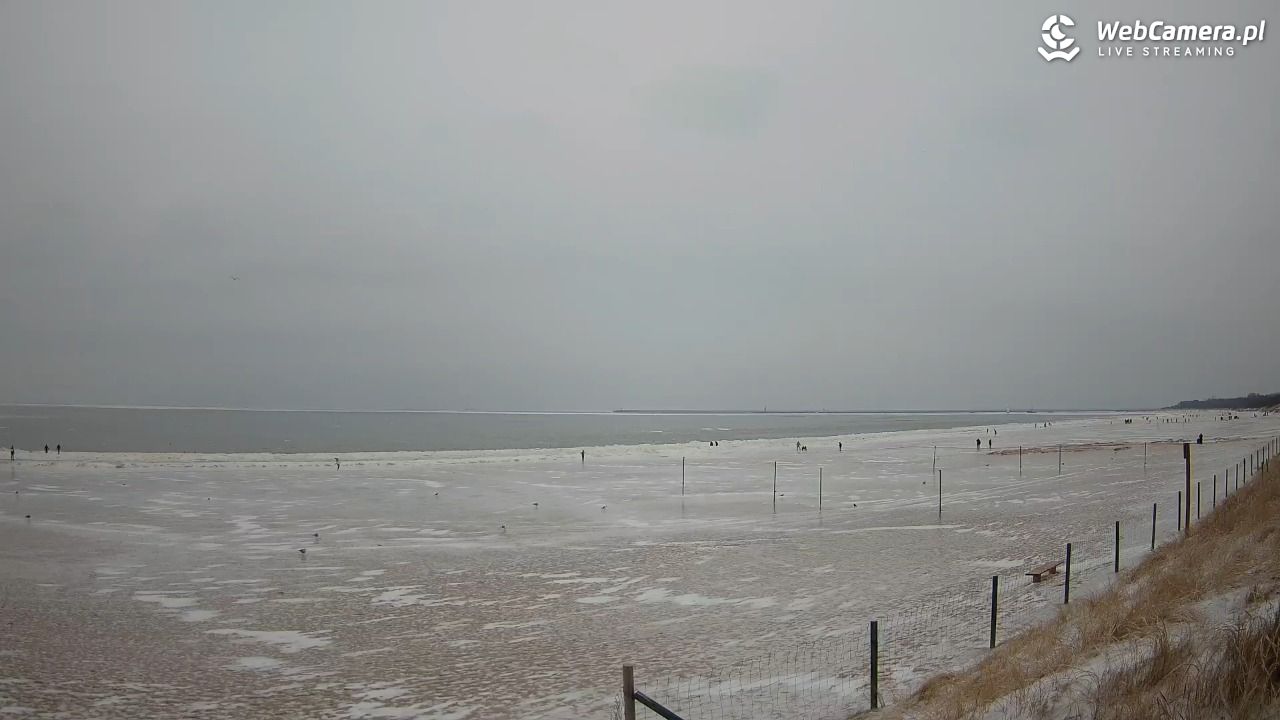 ŚWINOUJŚCIE - widok na plażę - 09 luty 2026, 13:03