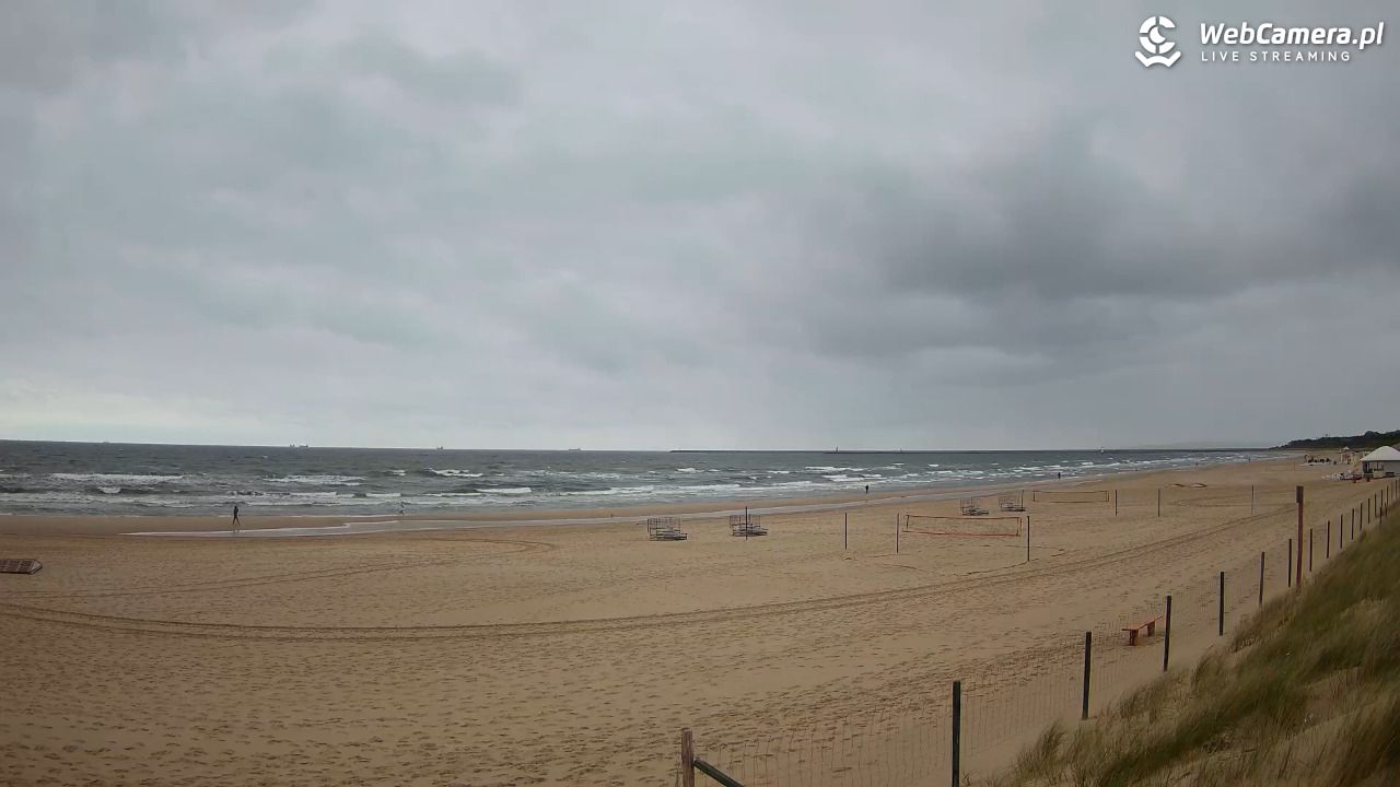 ŚWINOUJŚCIE - widok na plażę - 19 maj 2025, 07:02
