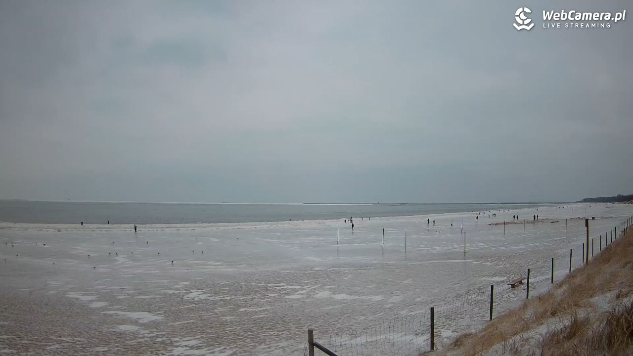ŚWINOUJŚCIE - widok na plażę - 08 luty 2026, 16:40