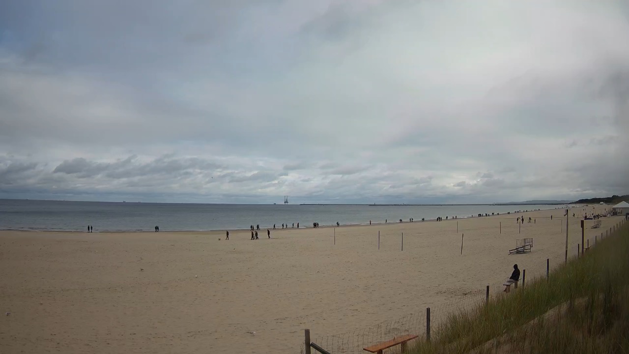 ŚWINOUJŚCIE - widok na plażę - 11 październik 2026, 08:44